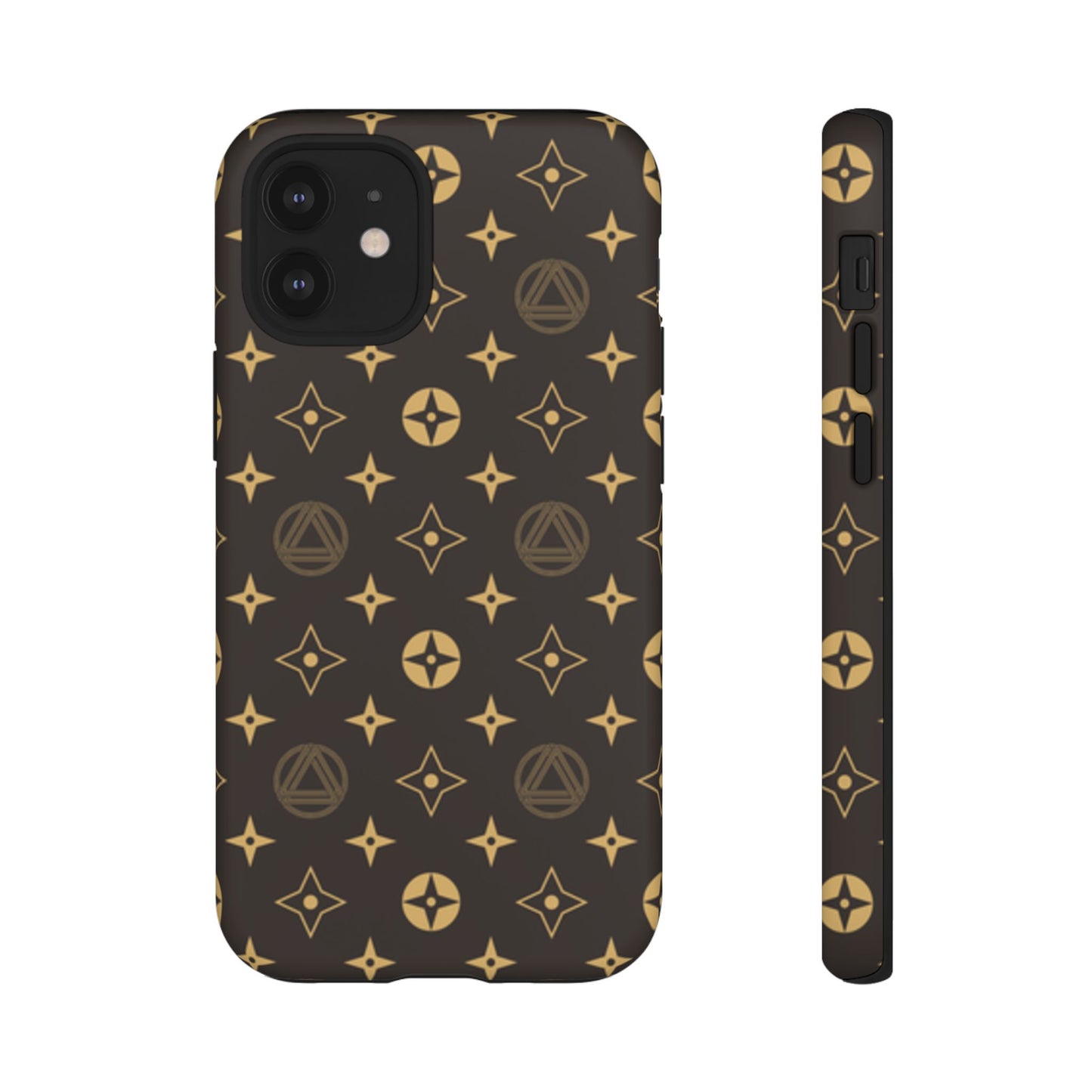 Stylish Phone Case with Abstract Gold Pattern