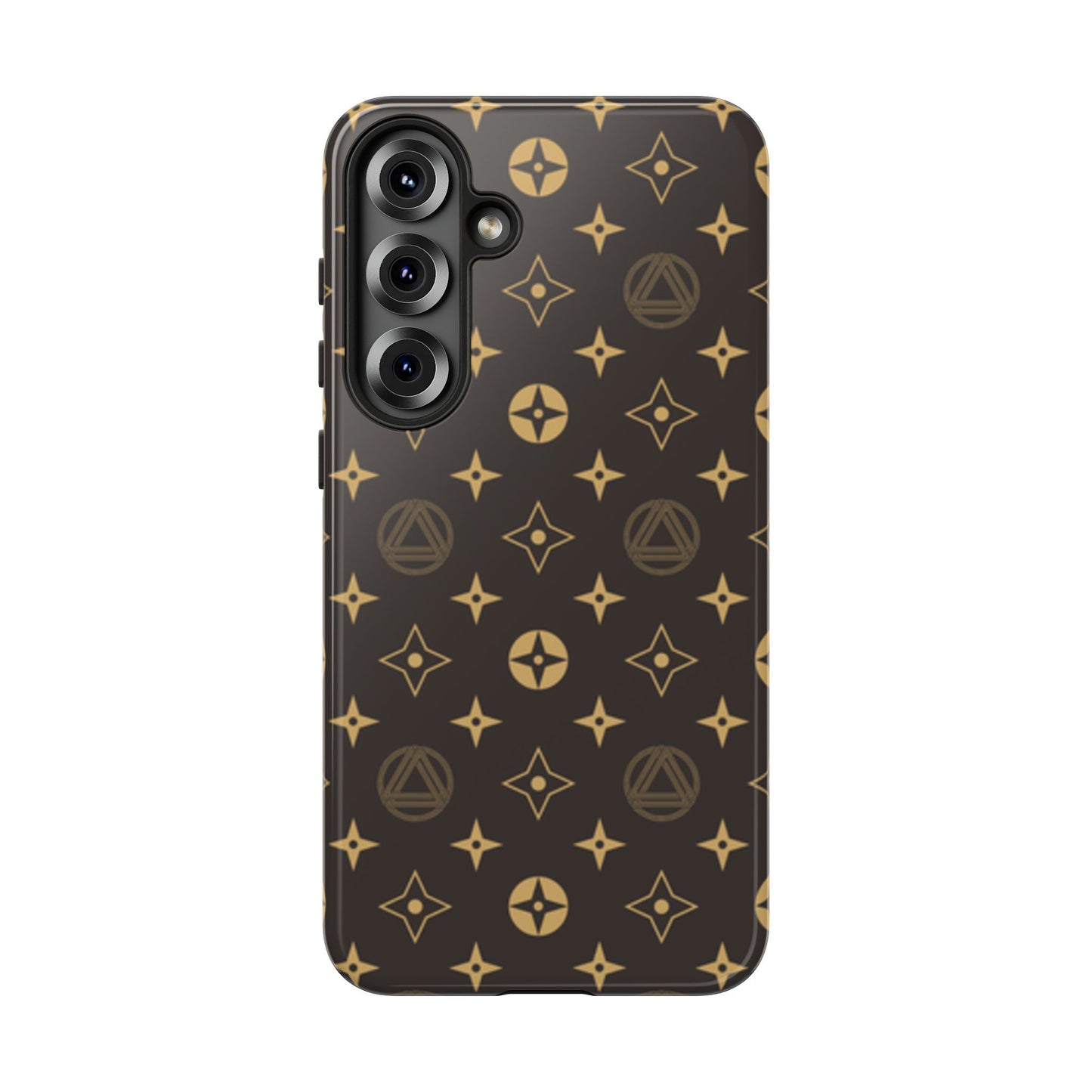 Stylish Phone Case with Abstract Gold Pattern