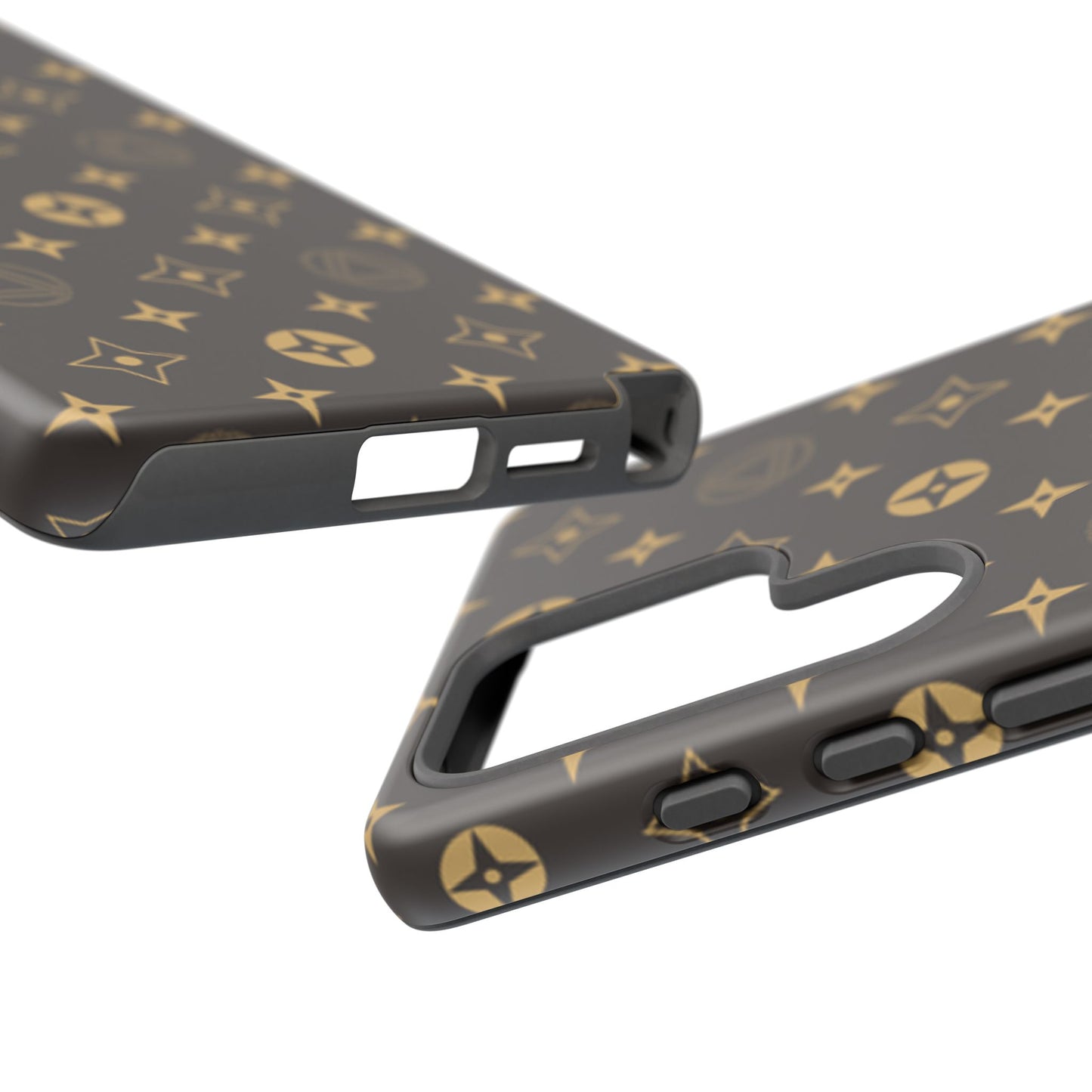 Stylish Phone Case with Abstract Gold Pattern