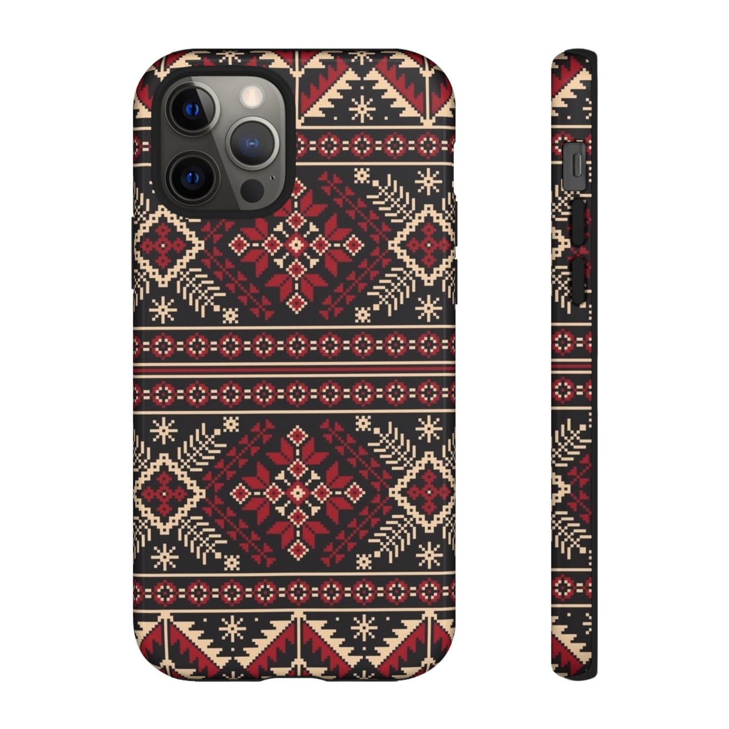 Palestinian Tatreez Black/Red/White
