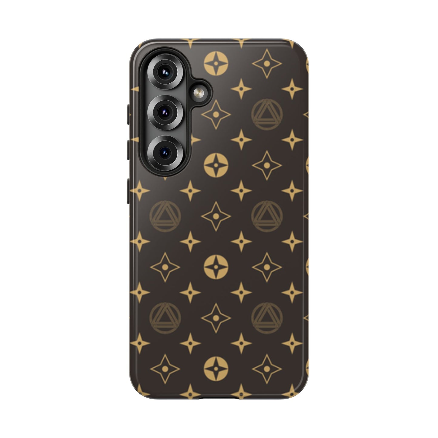 Stylish Phone Case with Abstract Gold Pattern