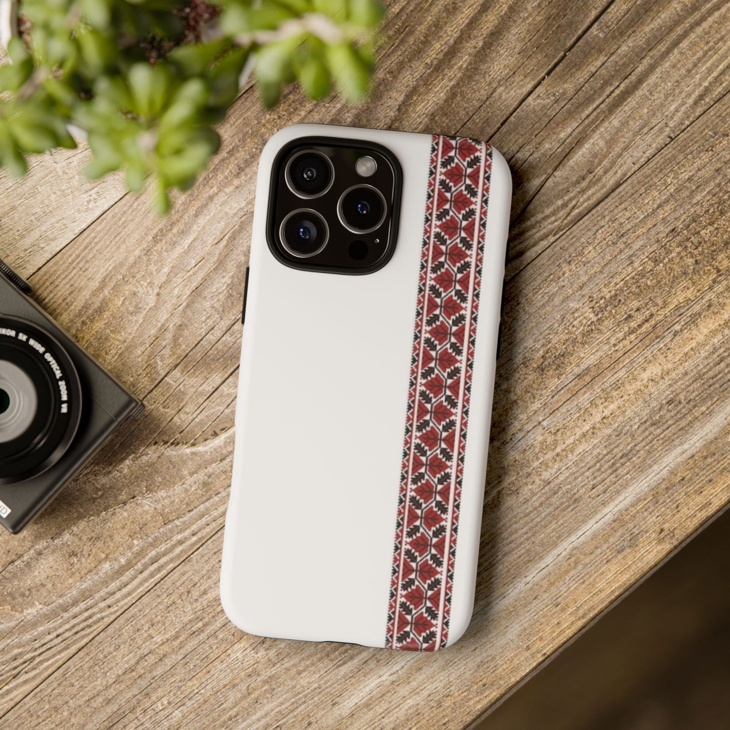 Palestinian Tatreez White/Red