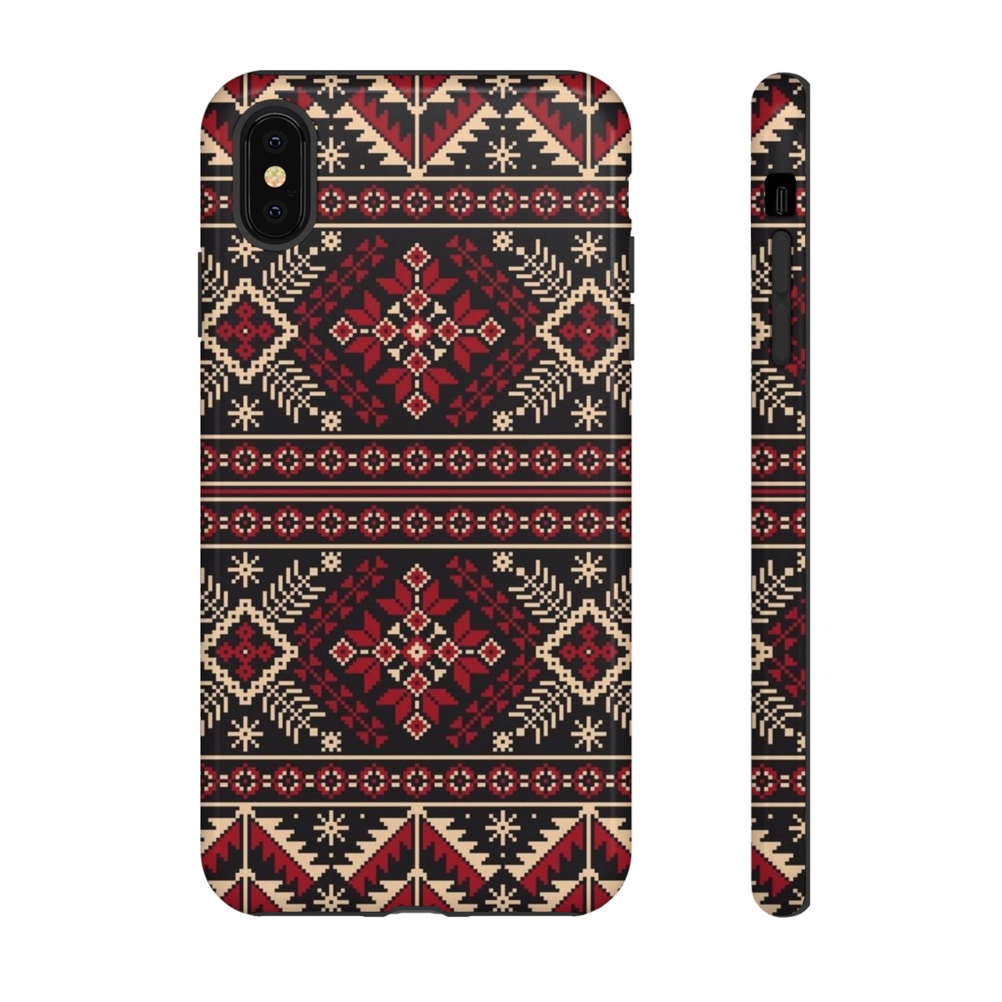 Palestinian Tatreez Black/Red/White