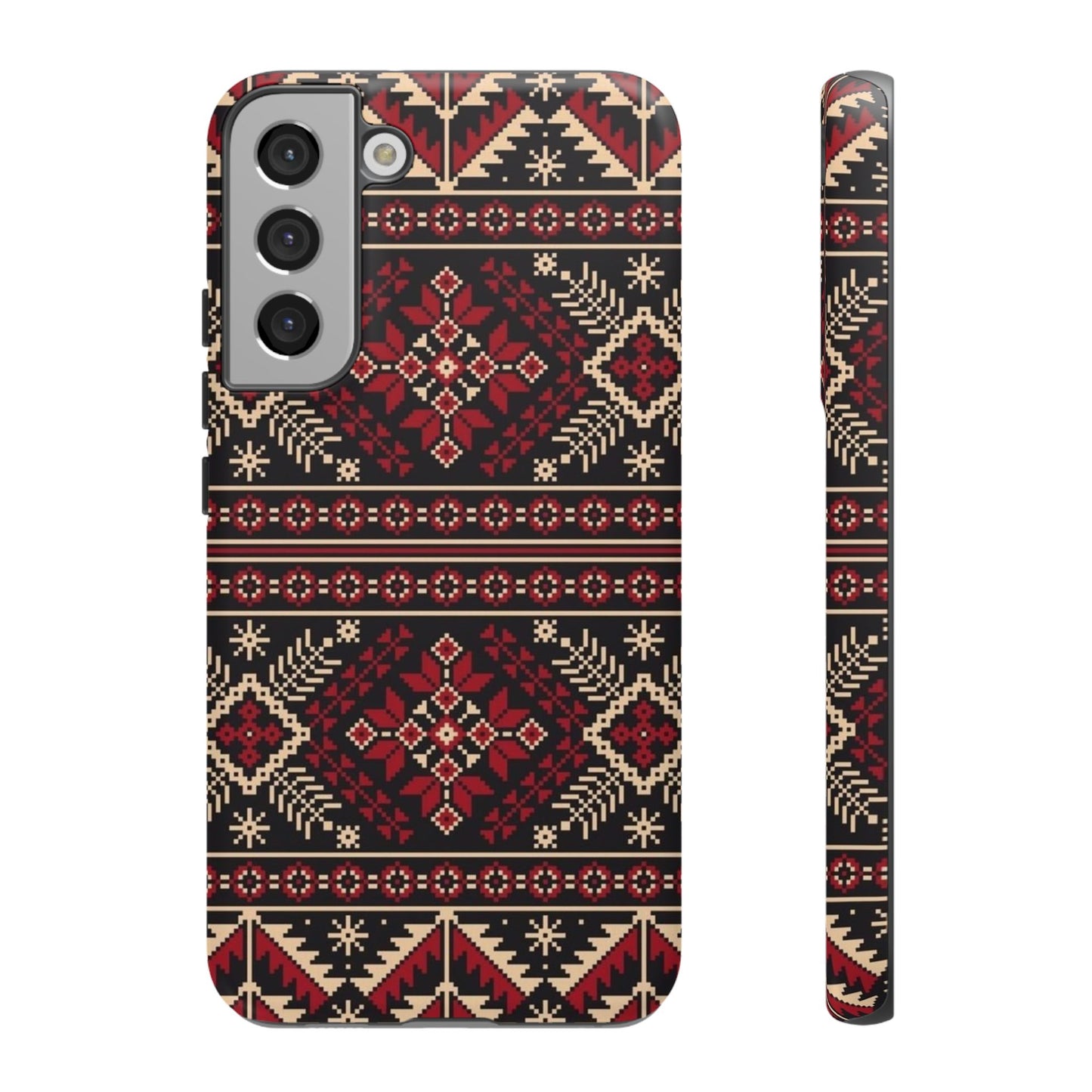 Palestinian Tatreez Black/Red/White