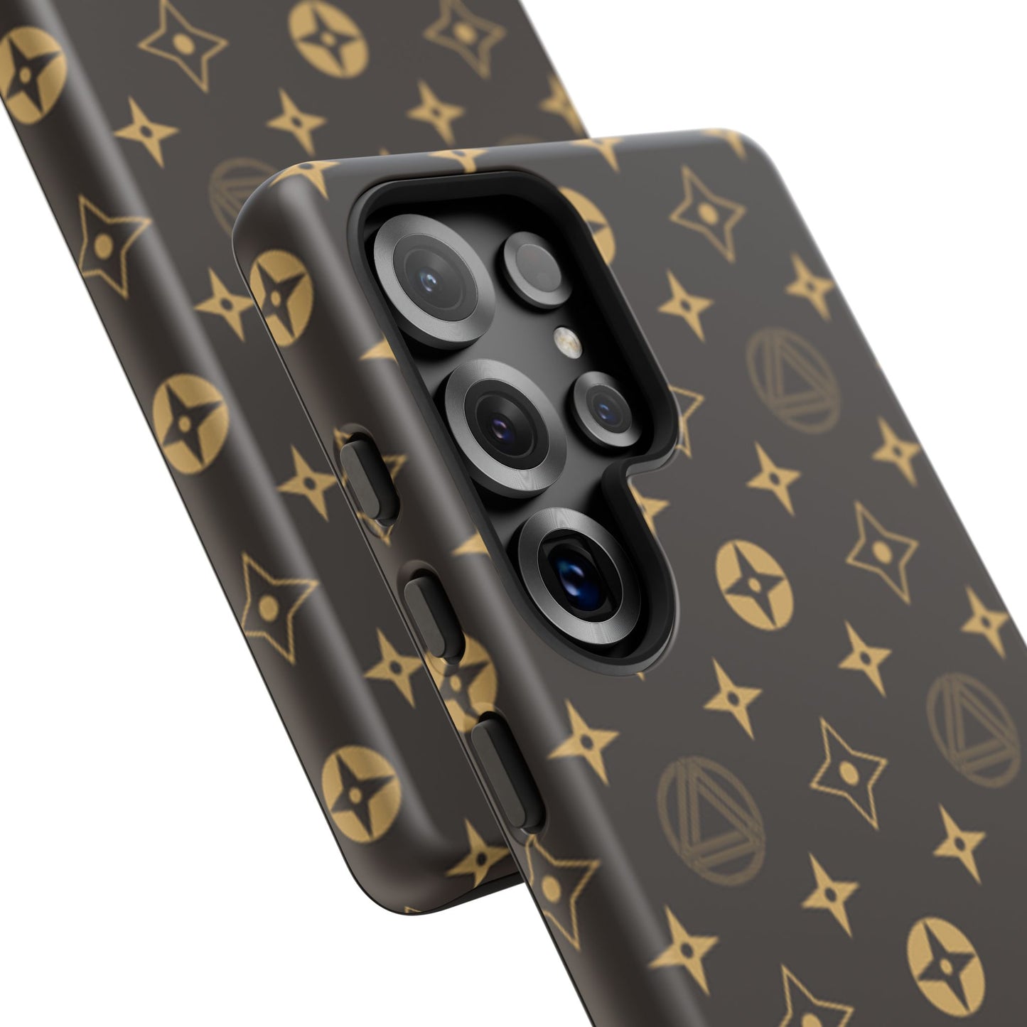 Stylish Phone Case with Abstract Gold Pattern