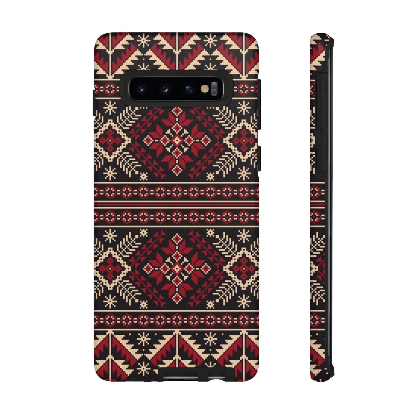 Palestinian Tatreez Black/Red/White