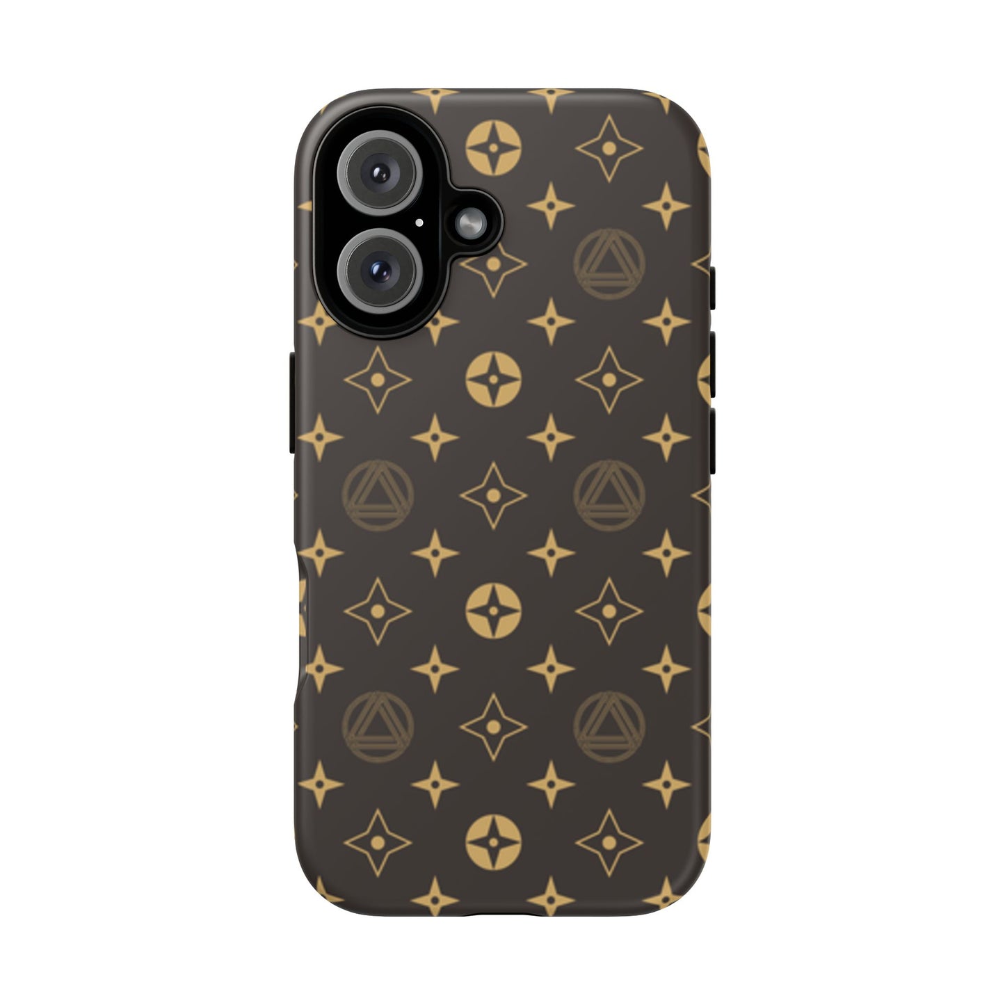 Stylish Phone Case with Abstract Gold Pattern