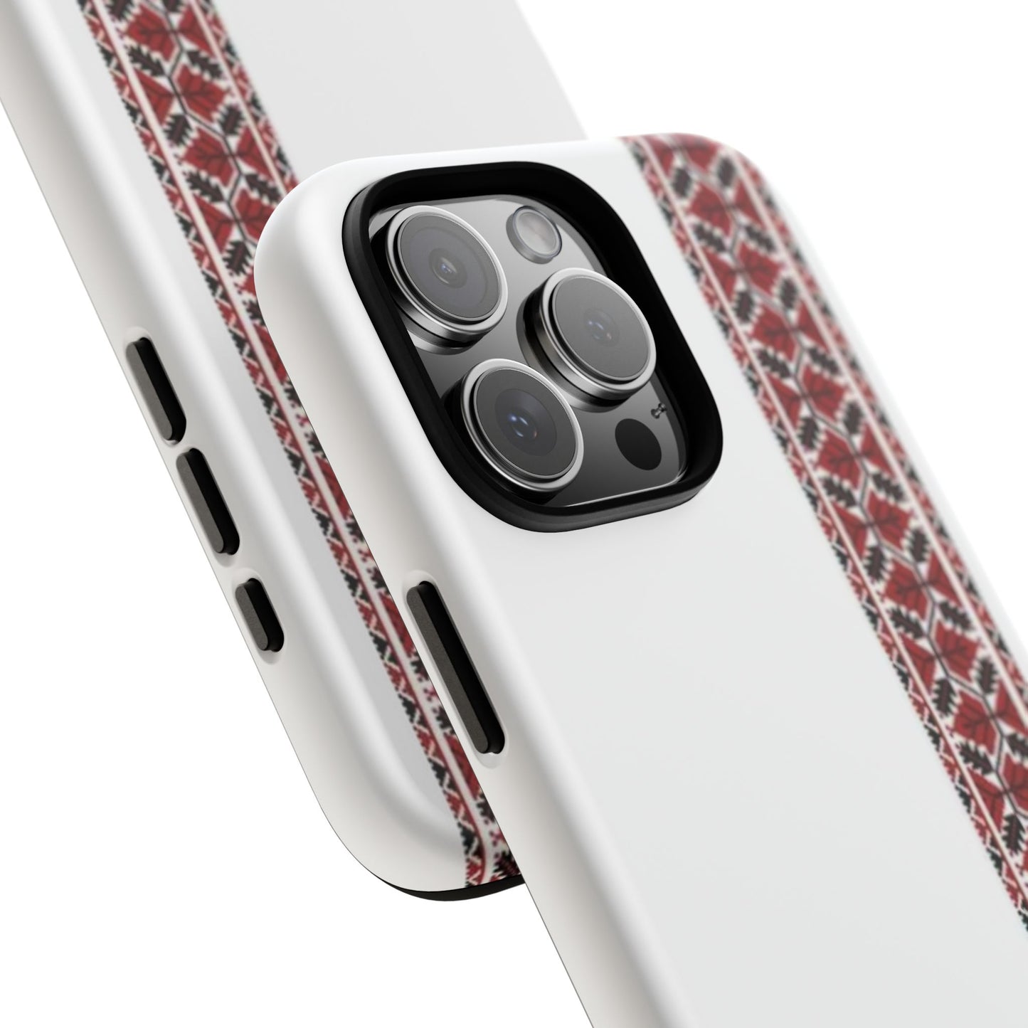 Palestinian Tatreez White/Red