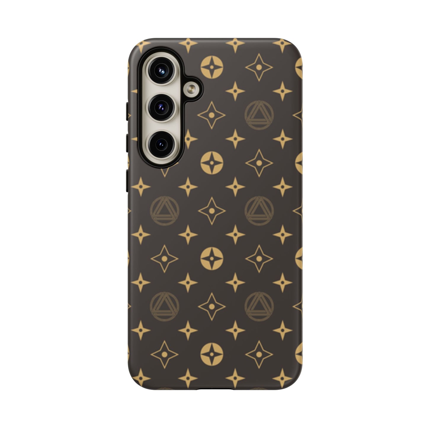 Stylish Phone Case with Abstract Gold Pattern