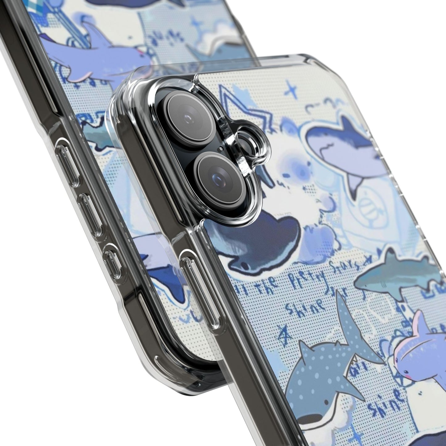 Shark Collage Magnetic Clear Impact Cases