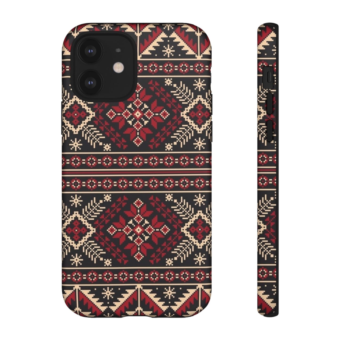 Palestinian Tatreez Black/Red/White