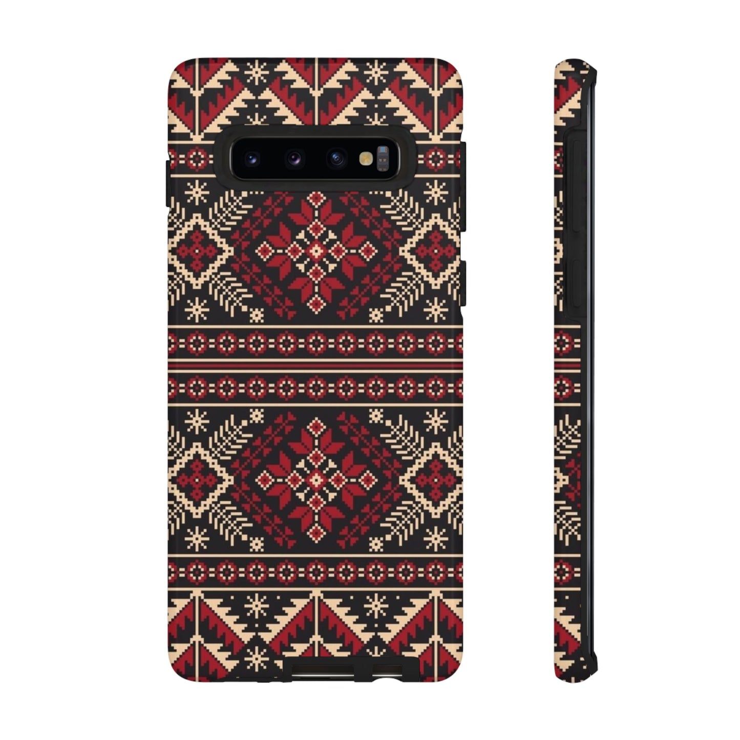 Palestinian Tatreez Black/Red/White