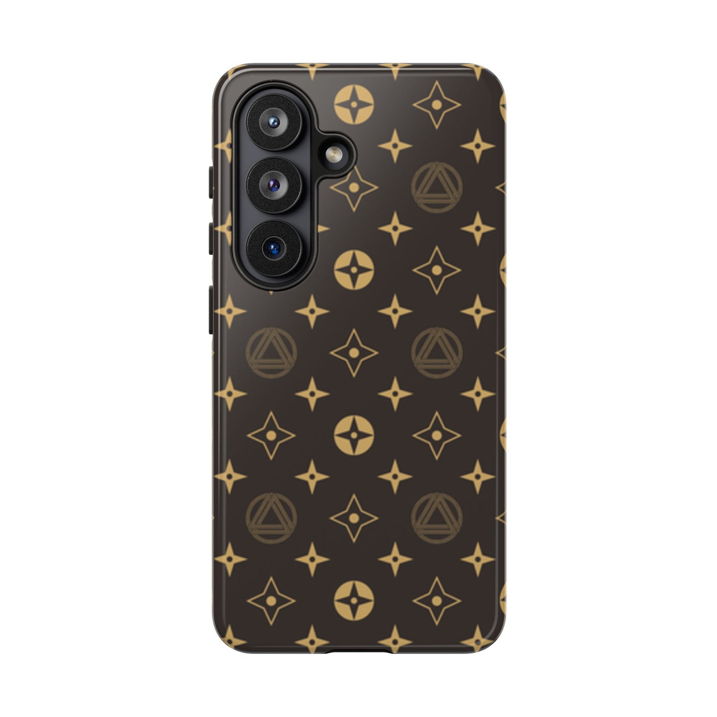 Stylish Phone Case with Abstract Gold Pattern