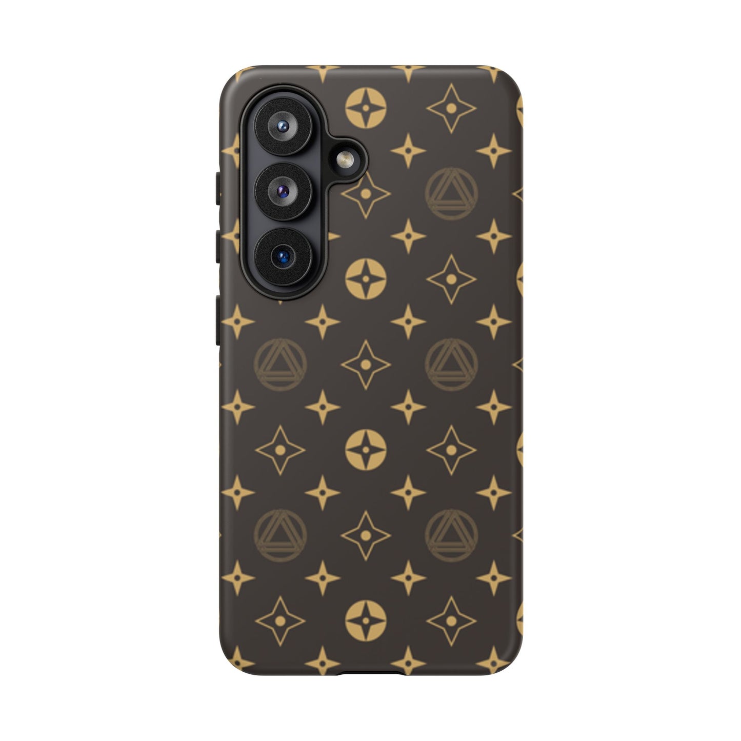 Stylish Phone Case with Abstract Gold Pattern