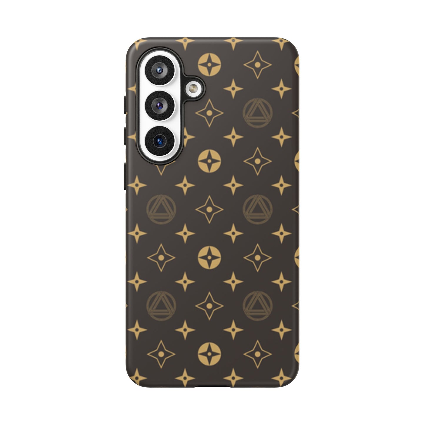 Stylish Phone Case with Abstract Gold Pattern