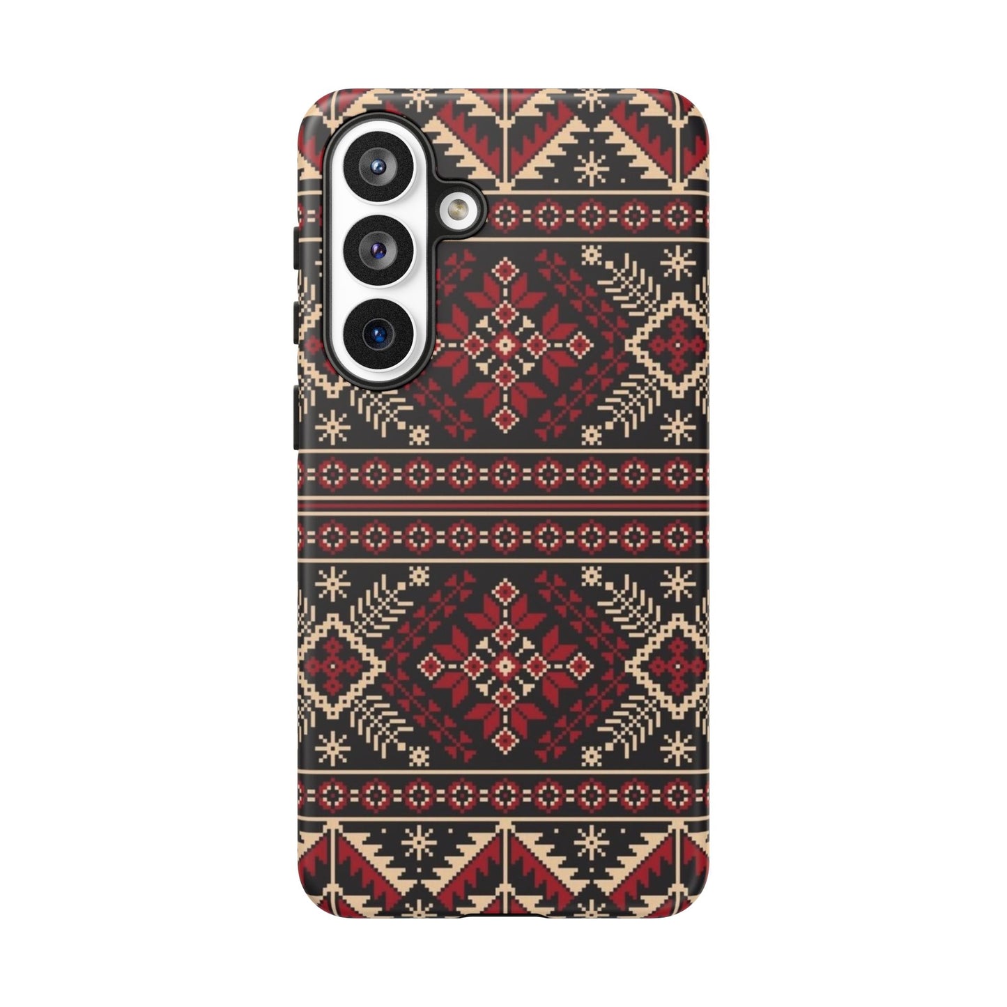 Palestinian Tatreez Black/Red/White
