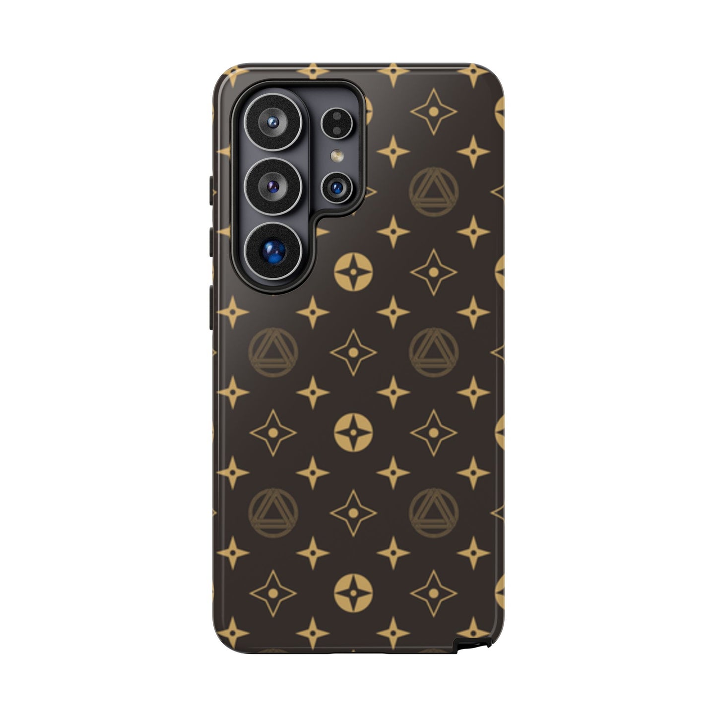 Stylish Phone Case with Abstract Gold Pattern