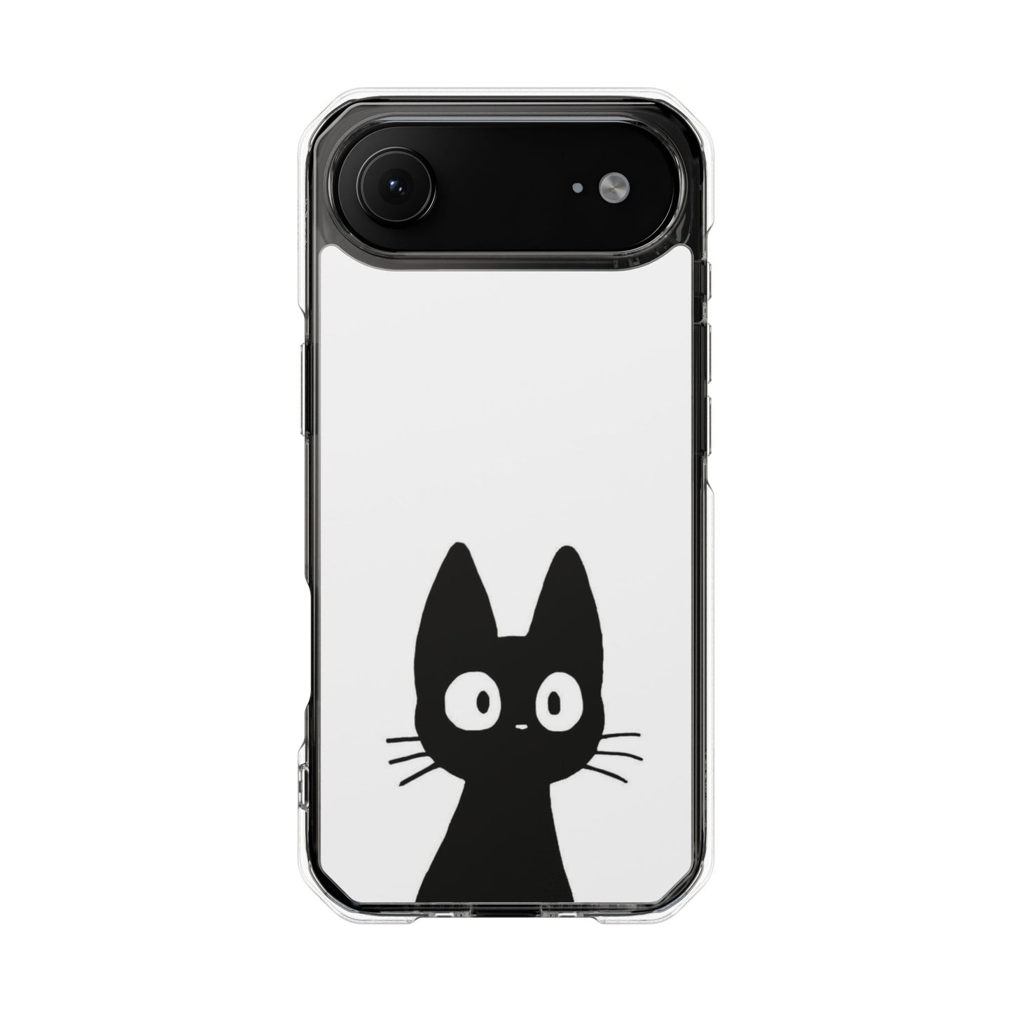 Cat-Themed Magnetic Clear Phone Case