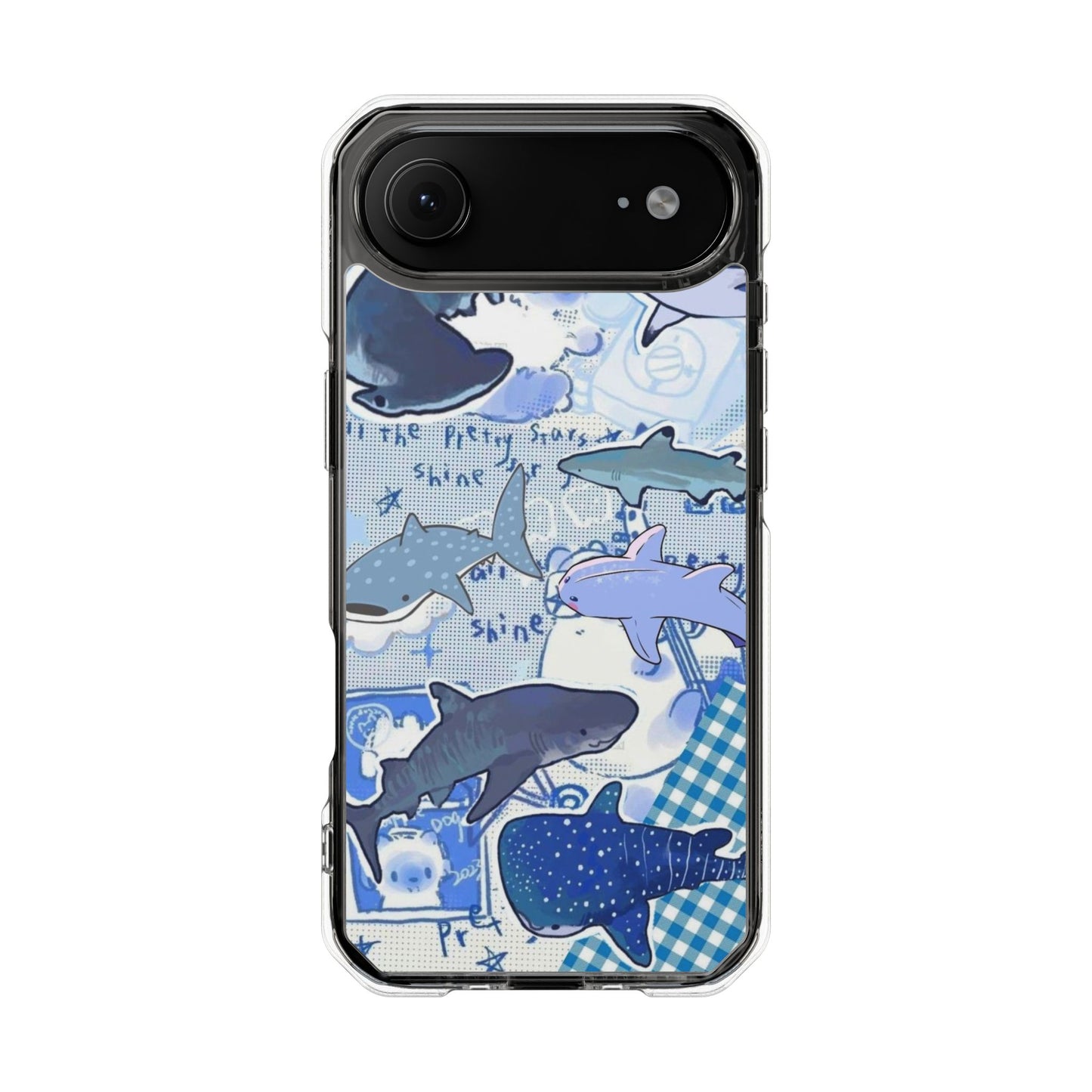Shark Collage Magnetic Clear Impact Cases