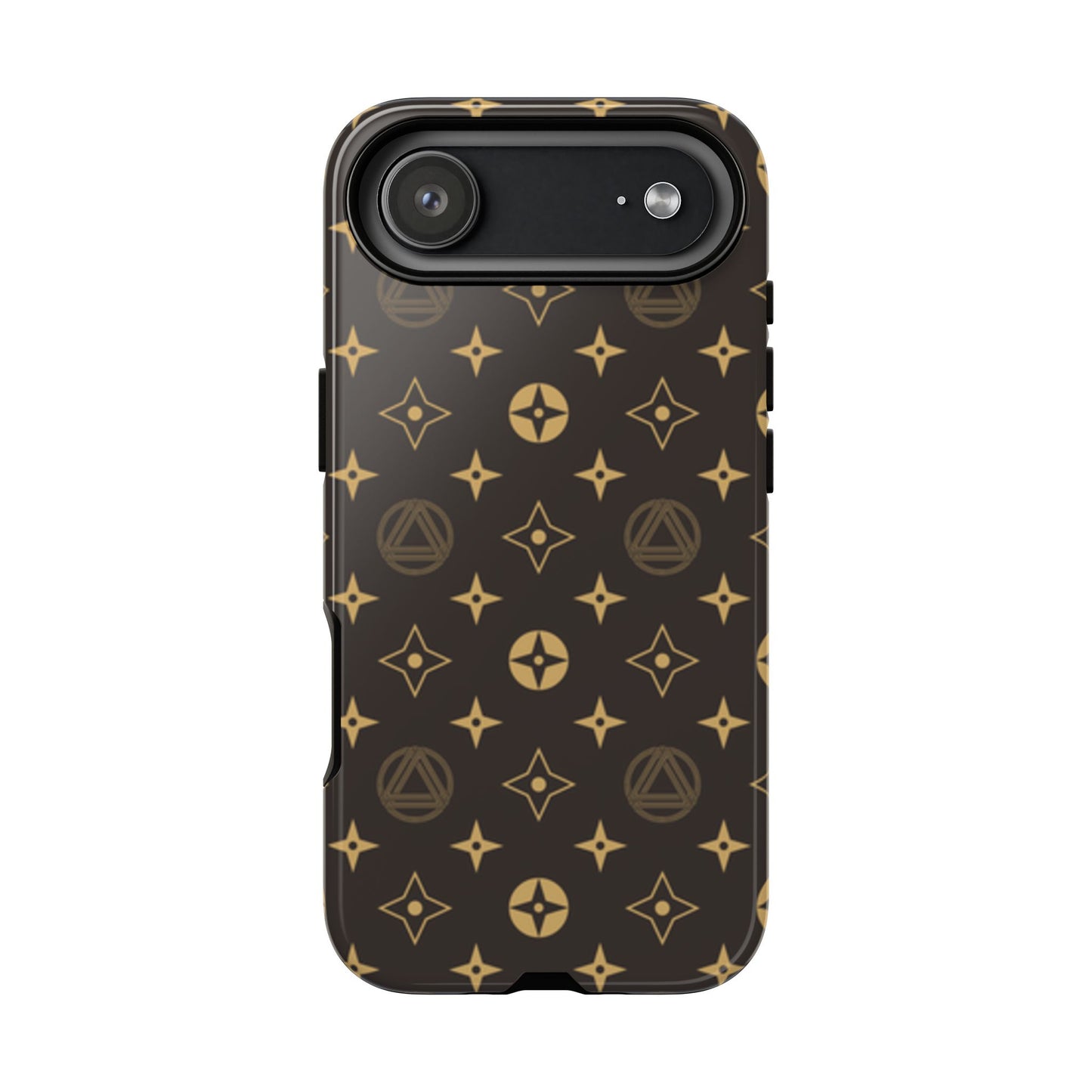Stylish Phone Case with Abstract Gold Pattern