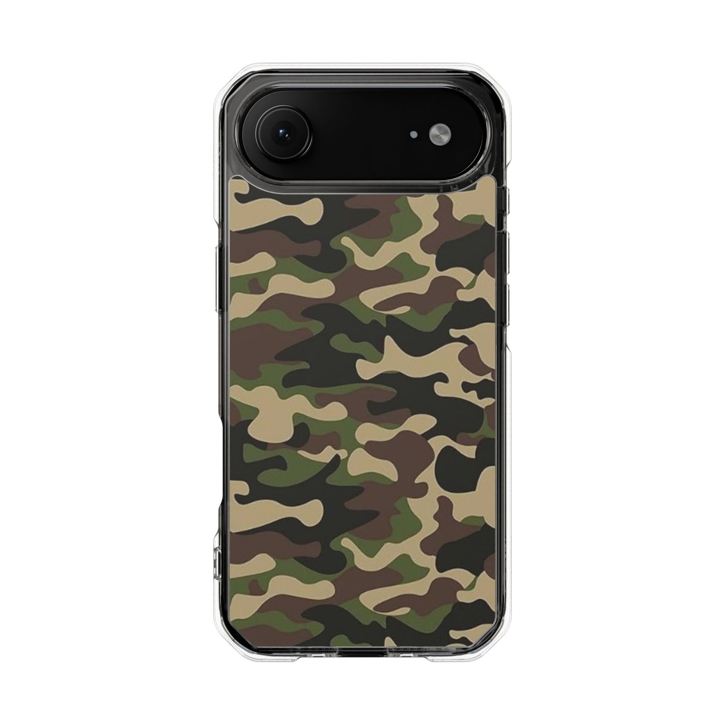Camouflage Magnetic Clear Phone Case