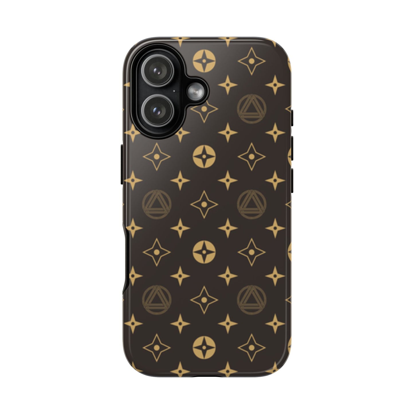Stylish Phone Case with Abstract Gold Pattern