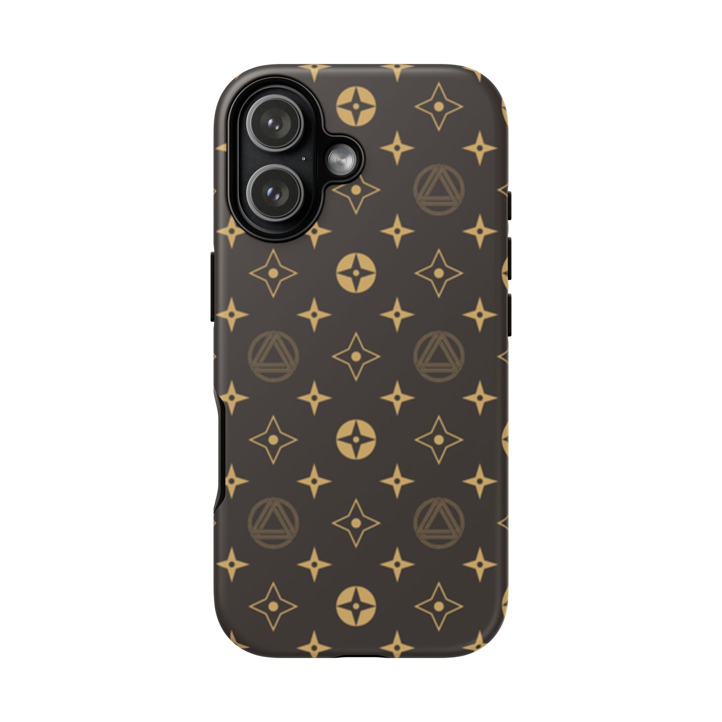 Stylish Phone Case with Abstract Gold Pattern