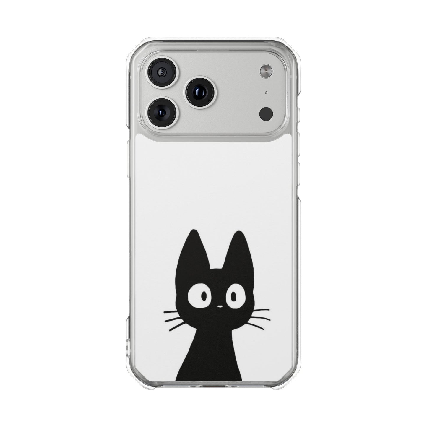 Cat-Themed Magnetic Clear Phone Case