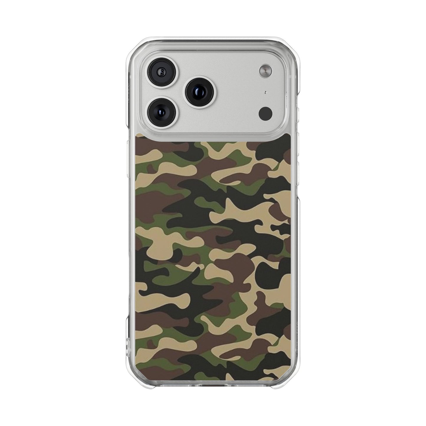 Camouflage Magnetic Clear Phone Case